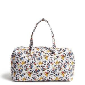 NWT Vera Bradley Disney World MICKEY MOUSE FAMILY FUN Large Travel Duffel Bag